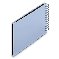 Hama album klasický špirálový FINE ART 24x17 cm, 50 strán, lagoon, čierne listy