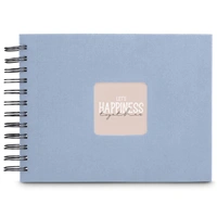 Hama album klasický špirálový FINE ART 24x17 cm, 50 strán, lagoon, čierne listy