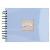 Hama album klasický špirálový FINE ART 24x17 cm, 50 strán, lagoon, čierne listy