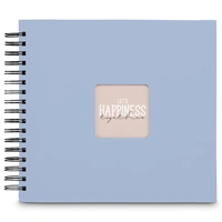 Hama album klasický špirálový FINE ART 28x24 cm, 50 strán, lagoon, čierne listy