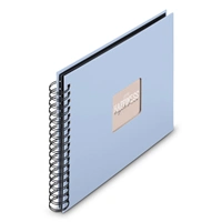 Hama album klasický špirálový FINE ART 28x24 cm, 50 strán, lagoon, čierne listy