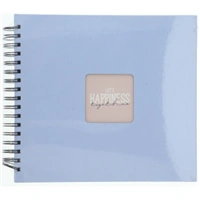 Hama album klasický špirálový FINE ART 28x24 cm, 50 strán, lagoon, čierne listy