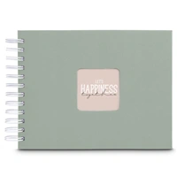 Hama album klasický špirálový FINE ART 24x17 cm, 50 strán, sage, biele listy