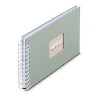 Hama album klasický špirálový FINE ART 24x17 cm, 50 strán, sage, biele listy