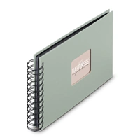 Hama album klasický špirálový FINE ART 24x17 cm, 50 strán, sage, čierne listy