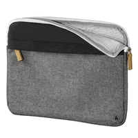 Hama Florence Notebook Sleeve, up to 25.6 cm (10.1"), black/grey