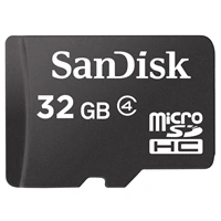 SanDisk 32 GB microSDHC Class 4  Memory Card