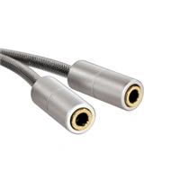 Hama Alu Line, jack adaptr, jack vidlica 3,5 mm-2x jack zsuvka 3,5 mm, stereo