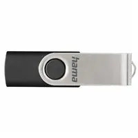 Hama USB 2.0 Flash Drive Rotate, 128 GB, 15 MB/s, čierna/strieborná