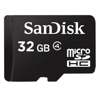 SanDisk microSDHC Card 32 GB +  Adaptér