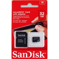 SanDisk microSDHC Card 32 GB +  Adaptér