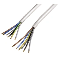 Xavax prívodný kábel pre elektrický sporák, H05VV-F 5 x 2,5 mm², biely, 2,5 m