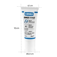Xavax OKS 1110, potravinárska vazelína (silikónové mazivo), univerzálne všestranné použitie, 20 g