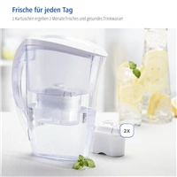 Xavax filtran kanvica, 2,4 l, vrtane 2 nhradnch patrn (znovn)