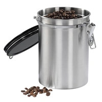Xavax dóza na 1 kg mletej kávy, alebo iné potraviny, vzduchotesná, ušľachtilá oceľ, strieborná