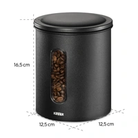 Xavax Barista dóza na 500 g zrnkovej kávy, alebo 700 g mletej kávy, vzduchotesná, matná čierna