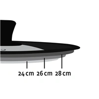Xavax univerzálna pokrievka na hrnce/panvice, 24, 26 a 28 cm