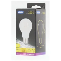 Xavax LED Filament žiarovka, E27, 1521 lm (nahrádza 100 W), teplá biela, vhodná pre stmievače, matná