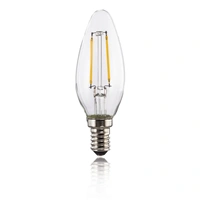 Xavax LED Filament žiarovka, E14, 250 lm (nahrádza 25 W), sviečka, teplá biela, číra