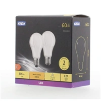 Xavax LED iarovka, E27, 806 lm (nahrdza 60 W), tepl biela, 2 ks v krabike (cena za balenie)