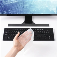 Hama ochranný kryt na počítačovú klávesnicu, silikónový, 44,5x14 cm, hrúbka 0,6 mm