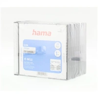 Hama CD Slim Box, obal na 1 cd/dvd, priehľadný/čierny, balenie 20 ks (cena za balenie)