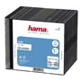 Hama CD Slim Box, obal na 1 cd/dvd, priehľadný/čierny, balenie 20 ks (cena za balenie)