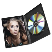 Hama DVD obal na 1 DVD, s fóliou, čierny, balenie 30 ks (cena uvedená za balenie)