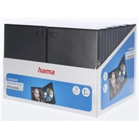 Hama DVD obal na 1 DVD, s fóliou, čierny, balenie 30 ks (cena uvedená za balenie)