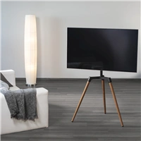 Hama TV stojan Real Wood, podlahový, 400x400, drevo