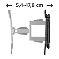 Hama nstenn driak TV, pohybliv, 600x500, 3*, ierny
