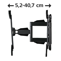 Hama nstenn driak TV, pohybliv, 600x500, 3*, ierny