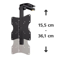 Hama stropn driak TV, 27-47 cm, sklopn, 200x200, ierny
