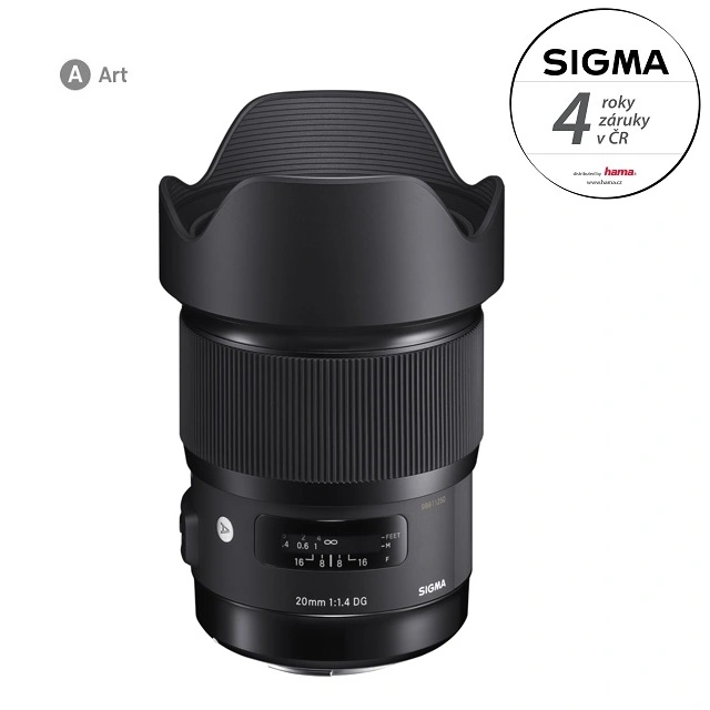 SIGMA 20 mm F1.4 DG HSM Art pre Nikon F (zánovné)