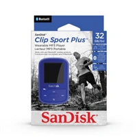 SanDisk Clip Sport Plus 32 GB modr