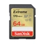 SanDisk Extreme 64 GB SDXC Memory Card 170 MB/s & 80 MB/s, UHS-I, Class 10, U3, V30