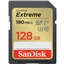 SanDisk Extreme 128 GB SDXC Memory Card 180 MB/s & 90 MB/s, UHS-I, Class 10, U3, V30