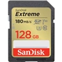 SanDisk Extreme 128 GB SDXC Memory Card 180 MB/s & 90 MB/s, UHS-I, Class 10, U3, V30