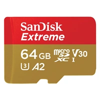 SanDisk Extreme microSDXC card for Mobile Gaming 64 GB 170 MB/s & 80 MB/s , A2 C10 V30 UHS-I U3
