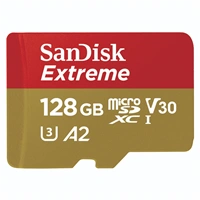 SanDisk Extreme microSDXC card for Mobile Gaming 128 GB 190 MB/s & 90 MB/s, A2 C10 V30 UHS-I U3