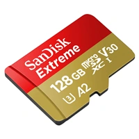 SanDisk Extreme microSDXC card for Mobile Gaming 128 GB 190 MB/s & 90 MB/s, A2 C10 V30 UHS-I U3