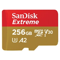 SanDisk Extreme microSDXC card for Mobile Gaming 256 GB 190 MB/s & 130 MB/s, A2 C10 V30 UHS-I U3