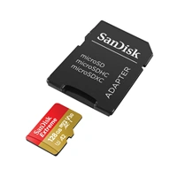 SanDisk Extreme microSDXC 128 GB + SD Adapter 190 MB/s & 90 MB/s A2 C10 V30 UHS-I U3
