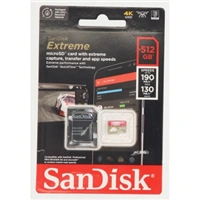 SanDisk Extreme microSDXC 512 GB + SD Adapter 190 MB/s & 130 MB/s  A2 C10 V30 UHS-I U3