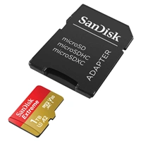 SanDisk Extreme microSDXC 1 TB + SD Adapter190 MB/s & 130 MB/s A2 C10 V30 UHS-I U3