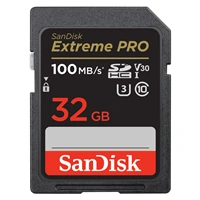 SanDisk Extreme PRO 32 GB SDHC Memory Card 100 MB/s & 90 MB/s, UHS-I, Class 10, U3, V30