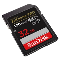 SanDisk Extreme PRO 32 GB SDHC Memory Card 100 MB/s & 90 MB/s, UHS-I, Class 10, U3, V30