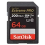 SanDisk Extreme PRO 64 GB SDXC Memory Card 200 MB/s & 90 MB/s, UHS-I, Class 10, U3, V30