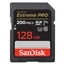 SanDisk Extreme PRO 128 GB SDXC Memory Card 200 MB/s & 90 MB/s, UHS-I, Class 10, U3, V30