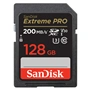 SanDisk Extreme PRO 128 GB SDXC Memory Card 200 MB/s & 90 MB/s, UHS-I, Class 10, U3, V30